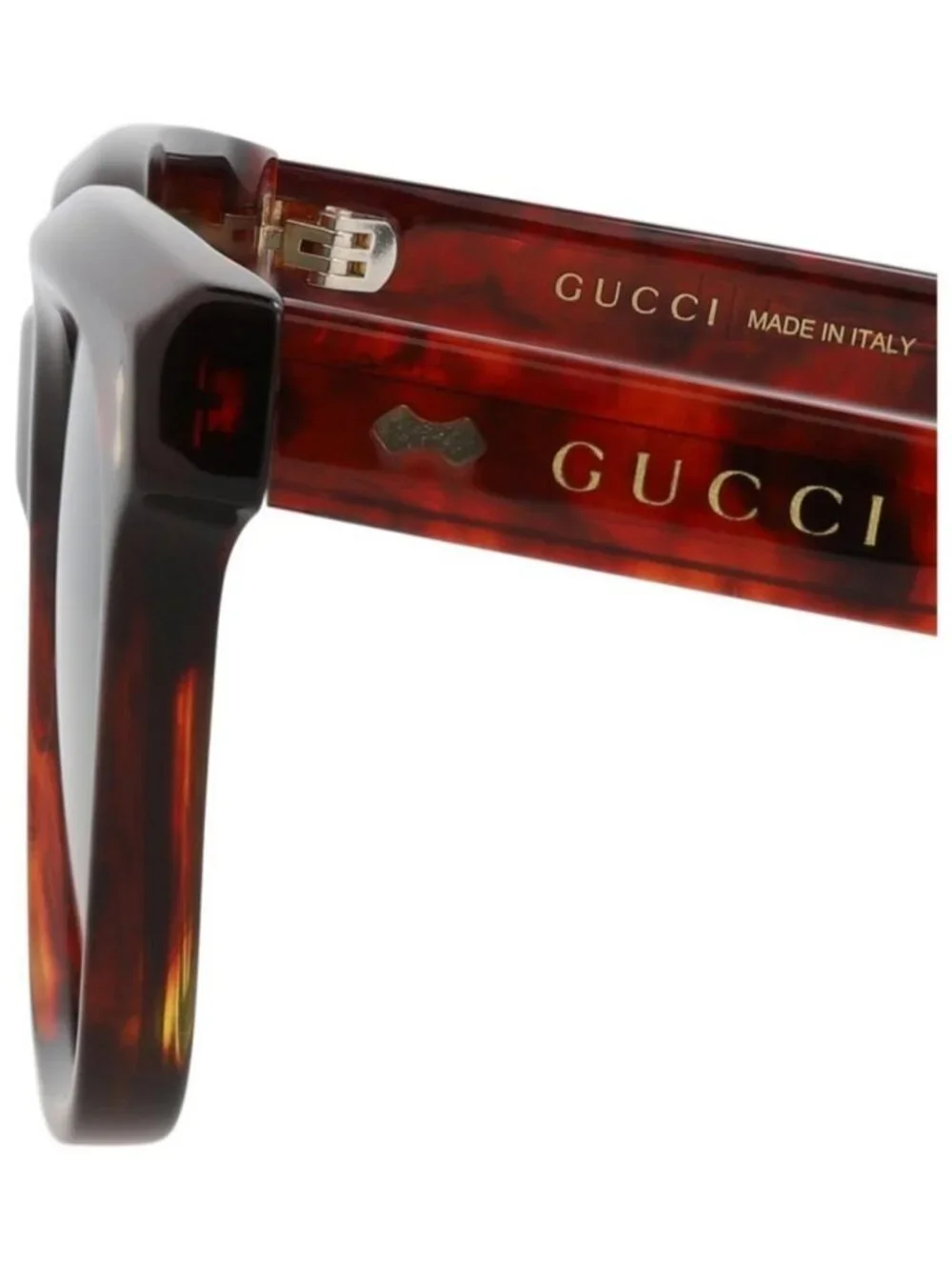 New Gucci Mens Square/Rectangle Havana Havana Grey Fashion Designer Sunglasses
